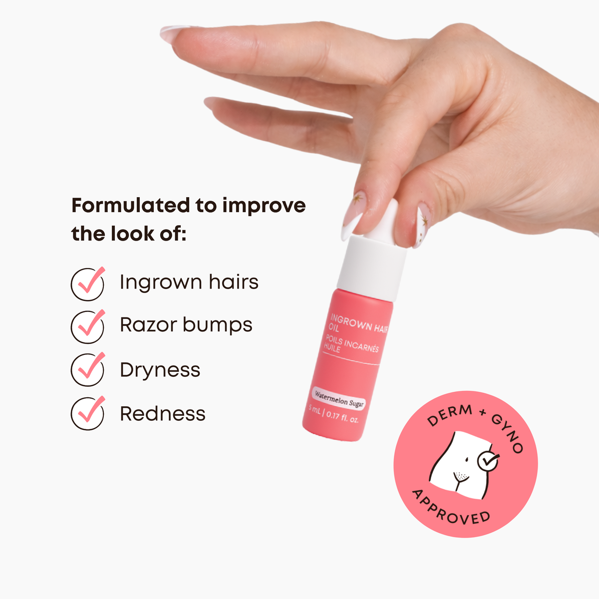 Mini Ingrown Hair Oil - Watermelon Sugar A7